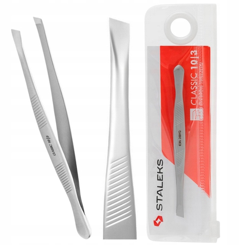 STALEKS PROFESJONALNA PĘSETA DO REGULACJI BRWI SKOŚNA CLASSIC TC-10/3 3mm