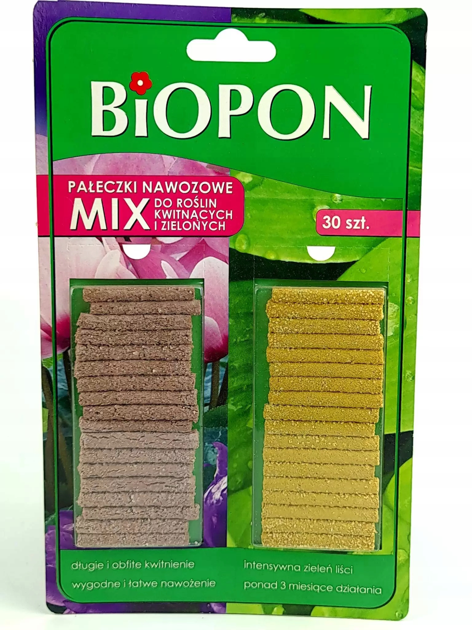 

Pałeczki nawozowe MIX roślin kwitnących zielonych