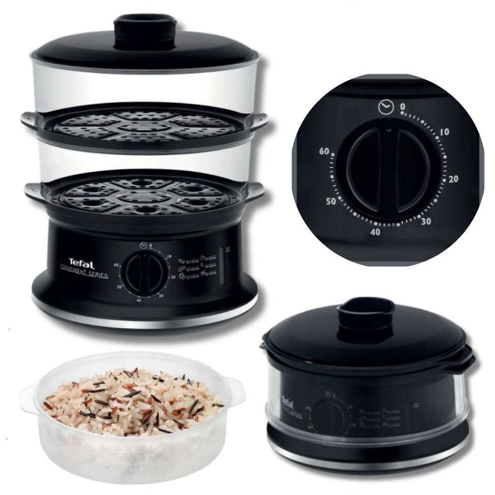 Parný hrniec Tefal na varenie v pare 2 Úrovne elektrický 900 W miska