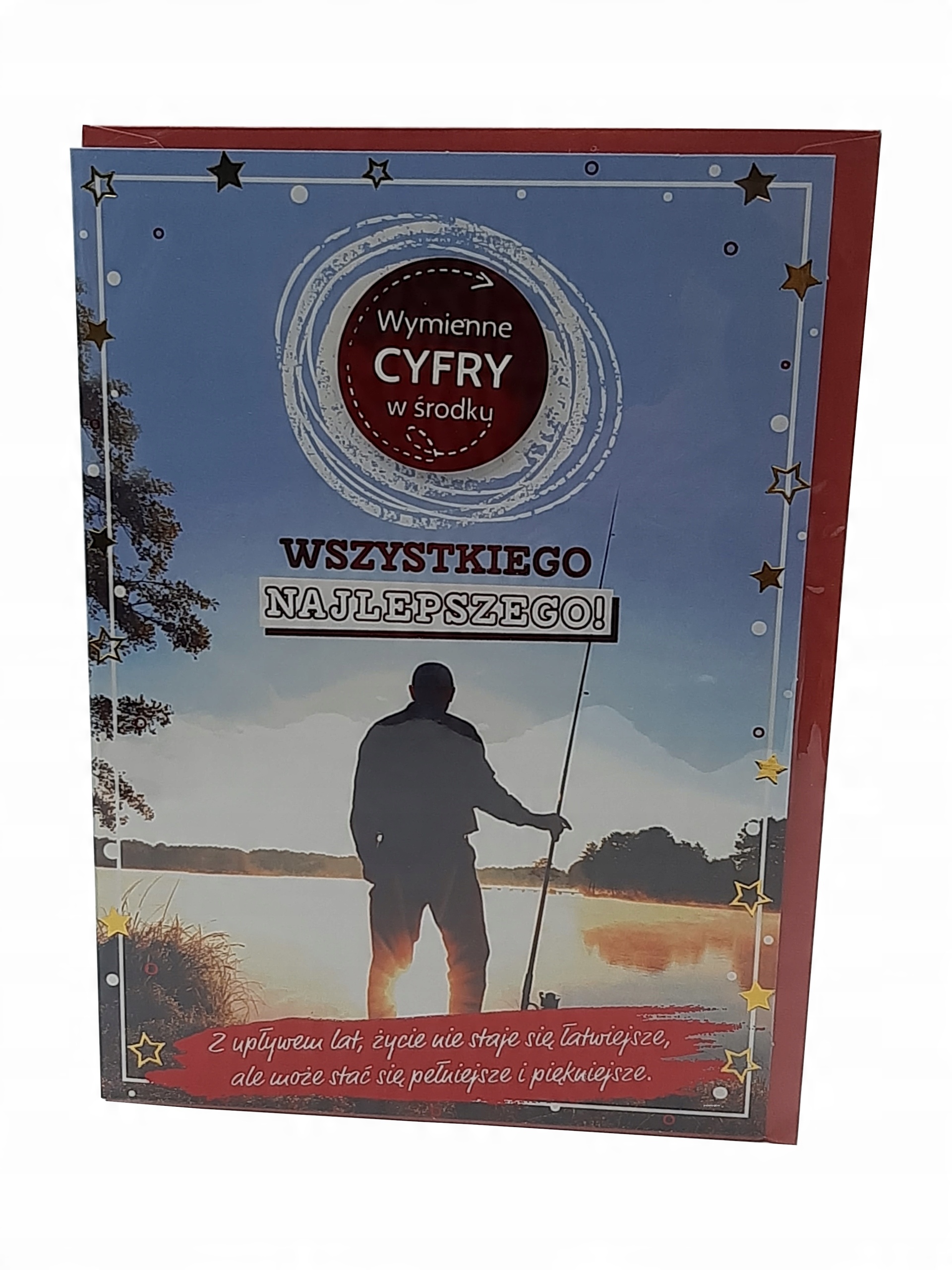 

urodziny wędkarza na 20 25 50 60 kartka