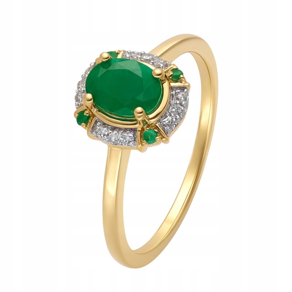 Prstýnek Au 585 se smaragdem JR16861EMY vel. 14