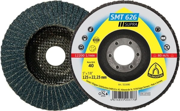 FLAP DISC WHEEL 125MM, th. 40 СМТ 62