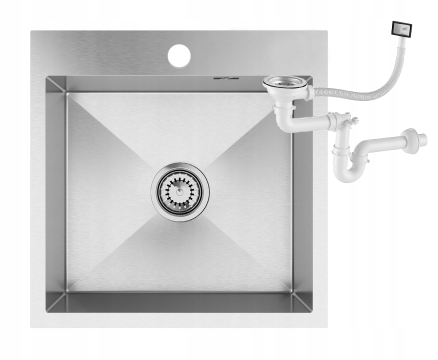 Jednokomorový Oceľový Drez Chromový BARI48