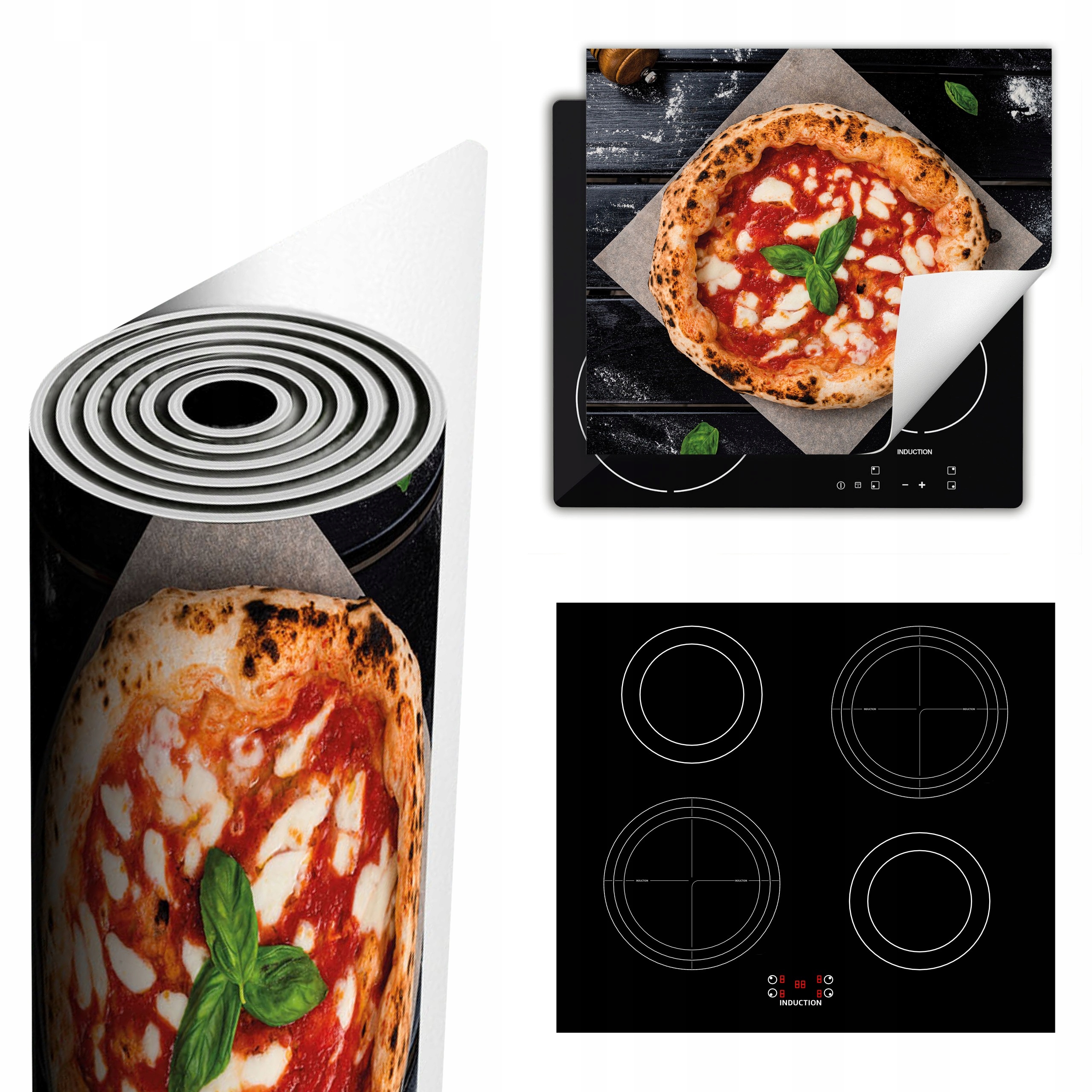 Ochranná Podložka Na Sporák Má Více Místa 60x52 Pizza dřevo