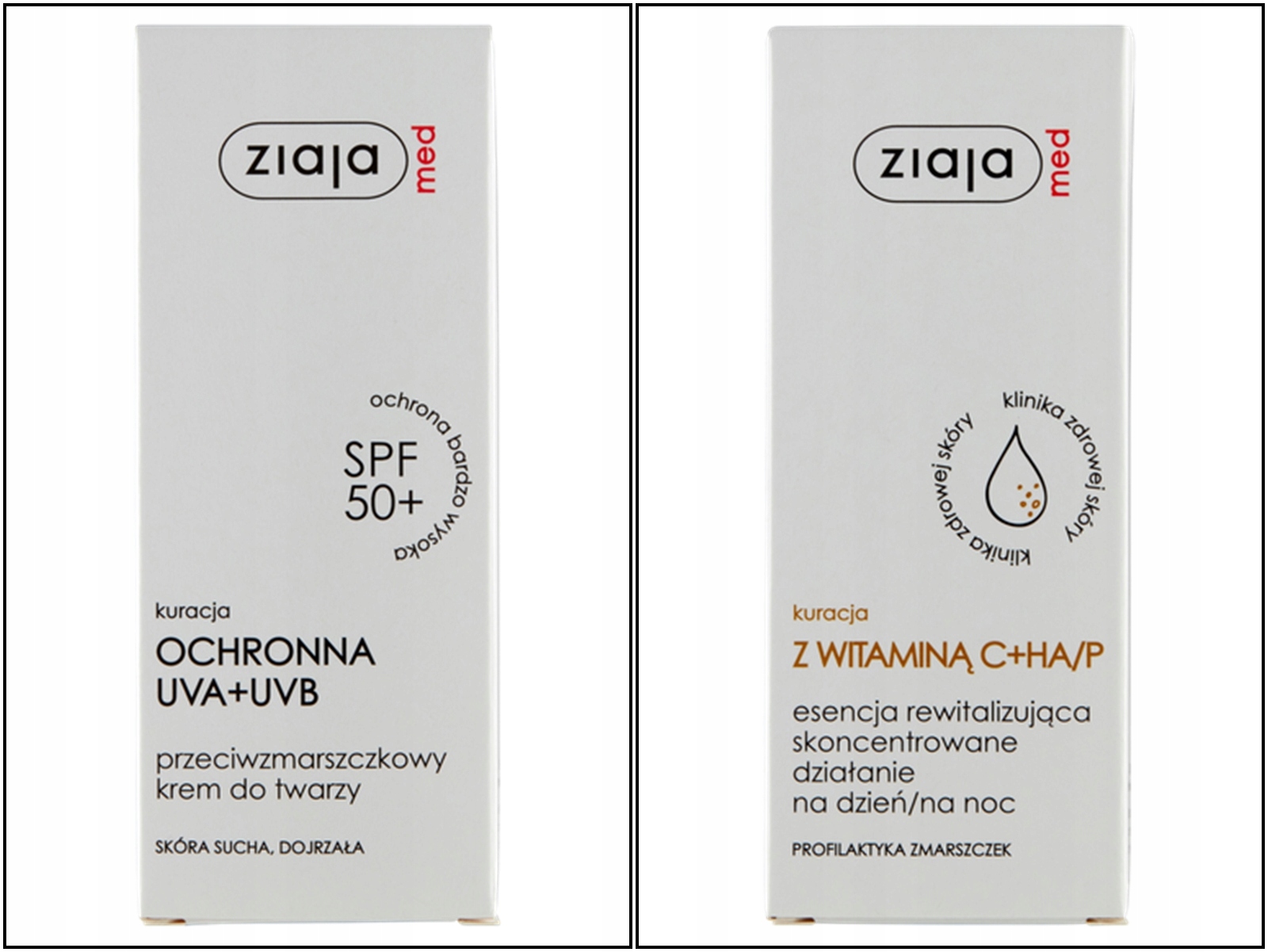 

Ziaja Med Spf 50+ krem p/zmarszczkowy krem wit C