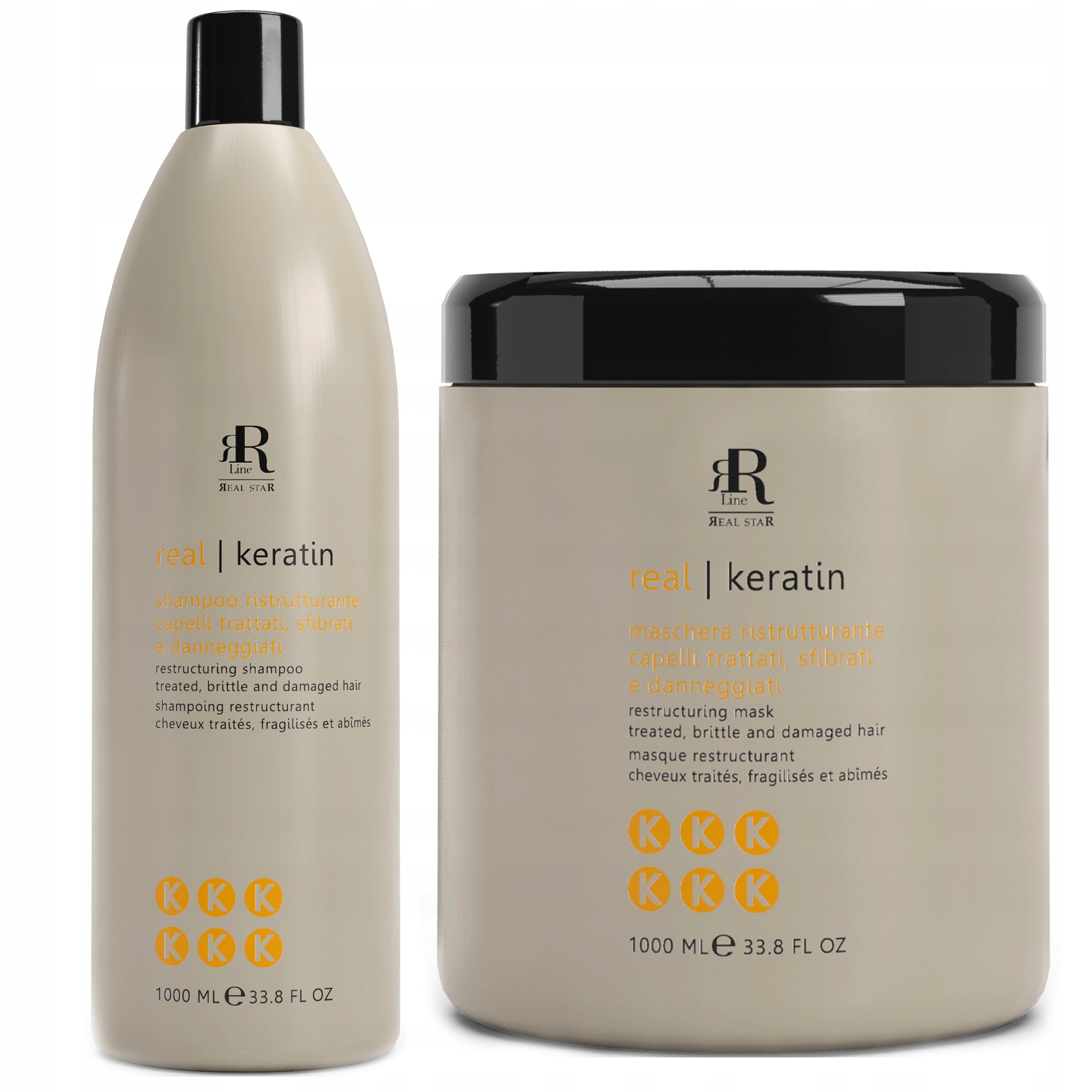 Rr Keratin Maska Šampon 2x 1000 ml