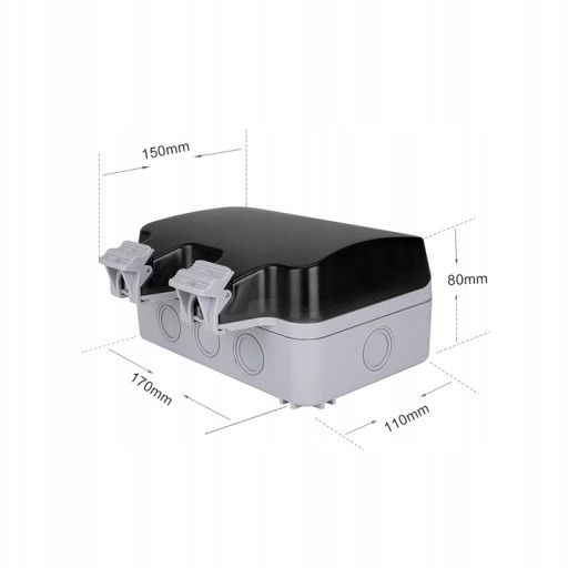 GNIAZDKO ZEWNĘTRZNE IP66 OGRODOWE PODWÓJNA WTYCZKA Kod producenta ozj1