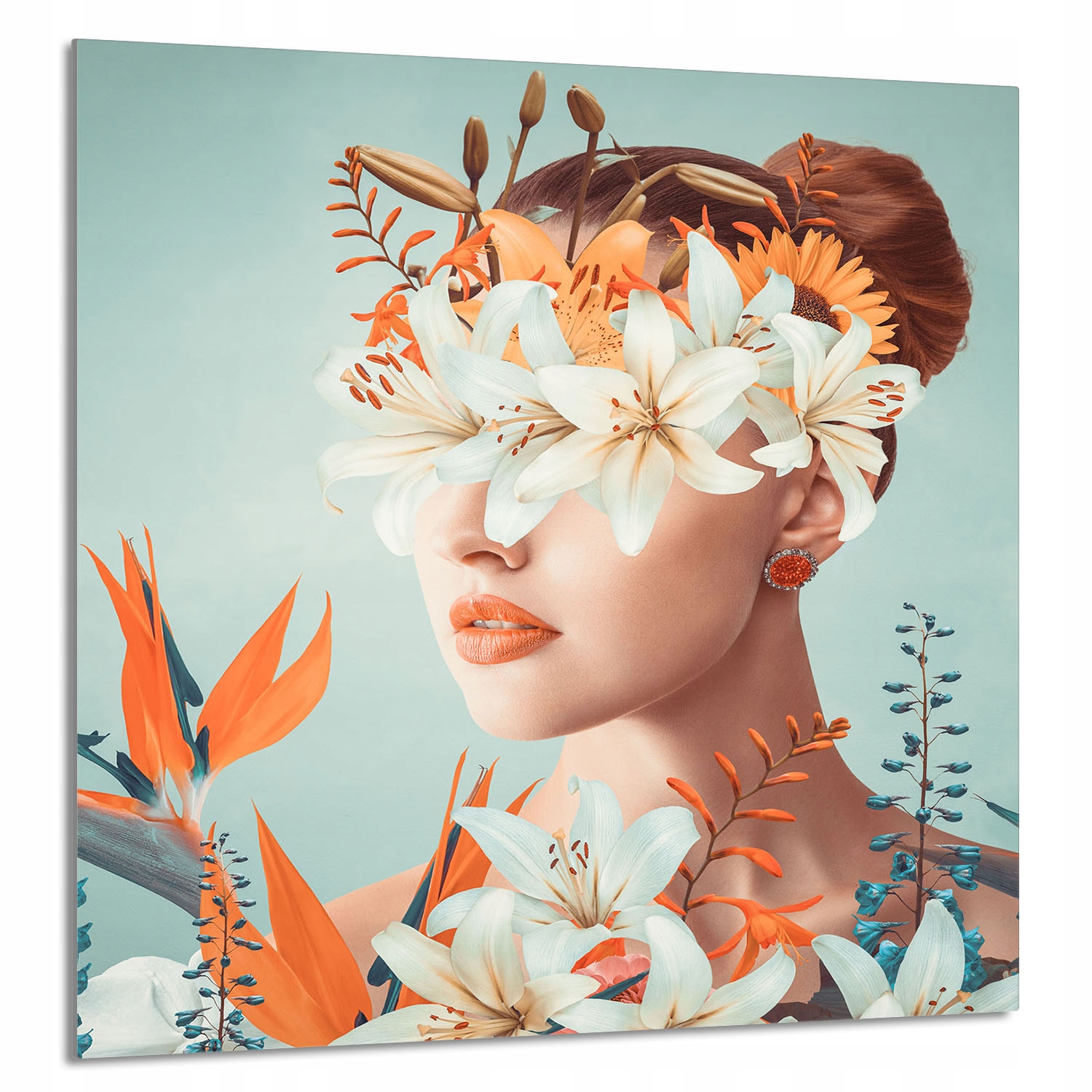 Skleněný Panel Do Kuchyně 60x65 Žena Tvrzené Sklo