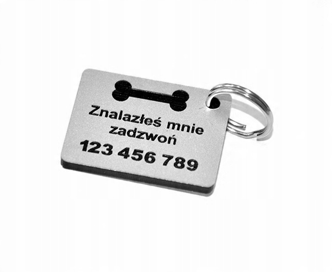 

Zawieszka , breloczek dla psa dwustronna