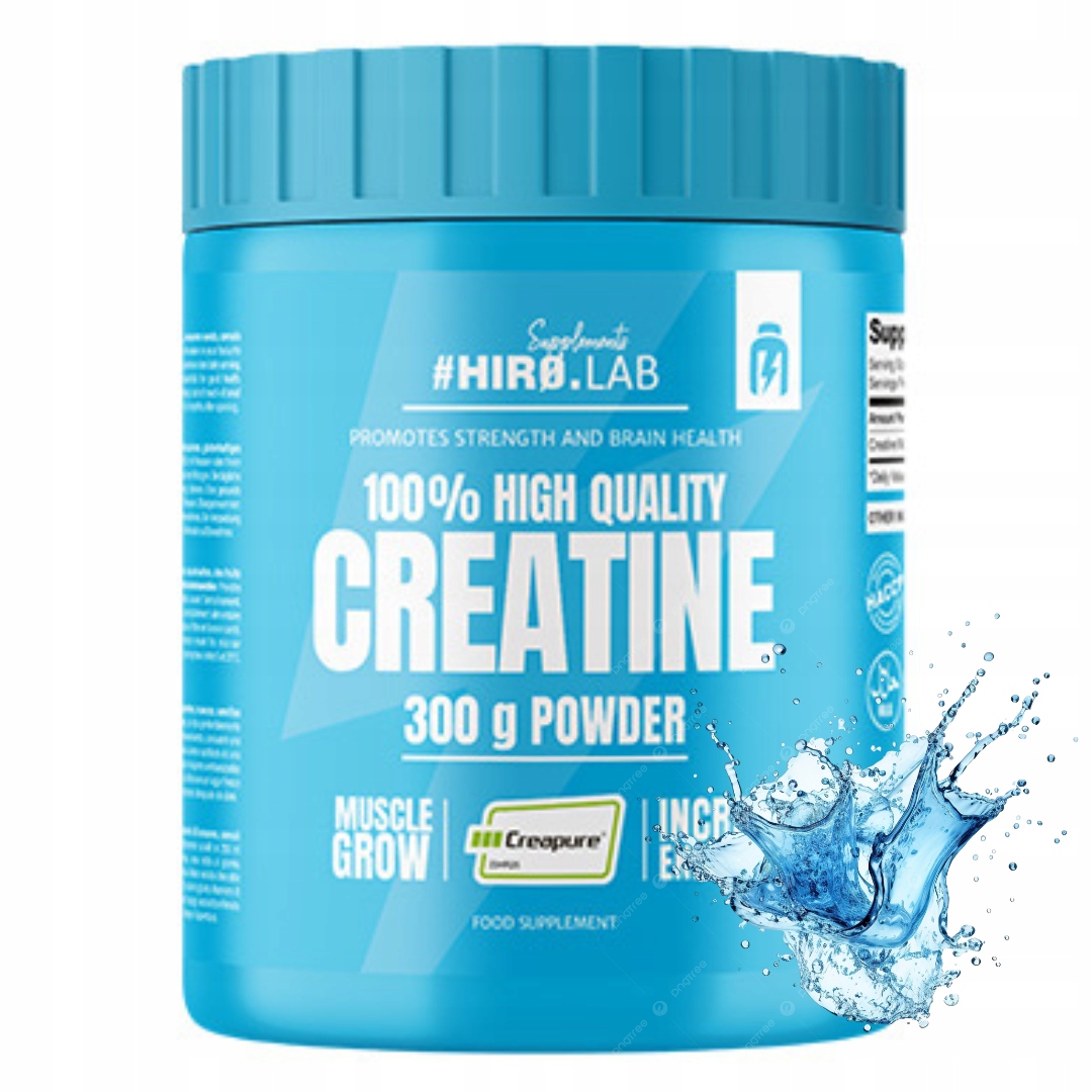 Hiro.lab Creatine Creapure 300g kreatin bez chuti monohydrát mono síla