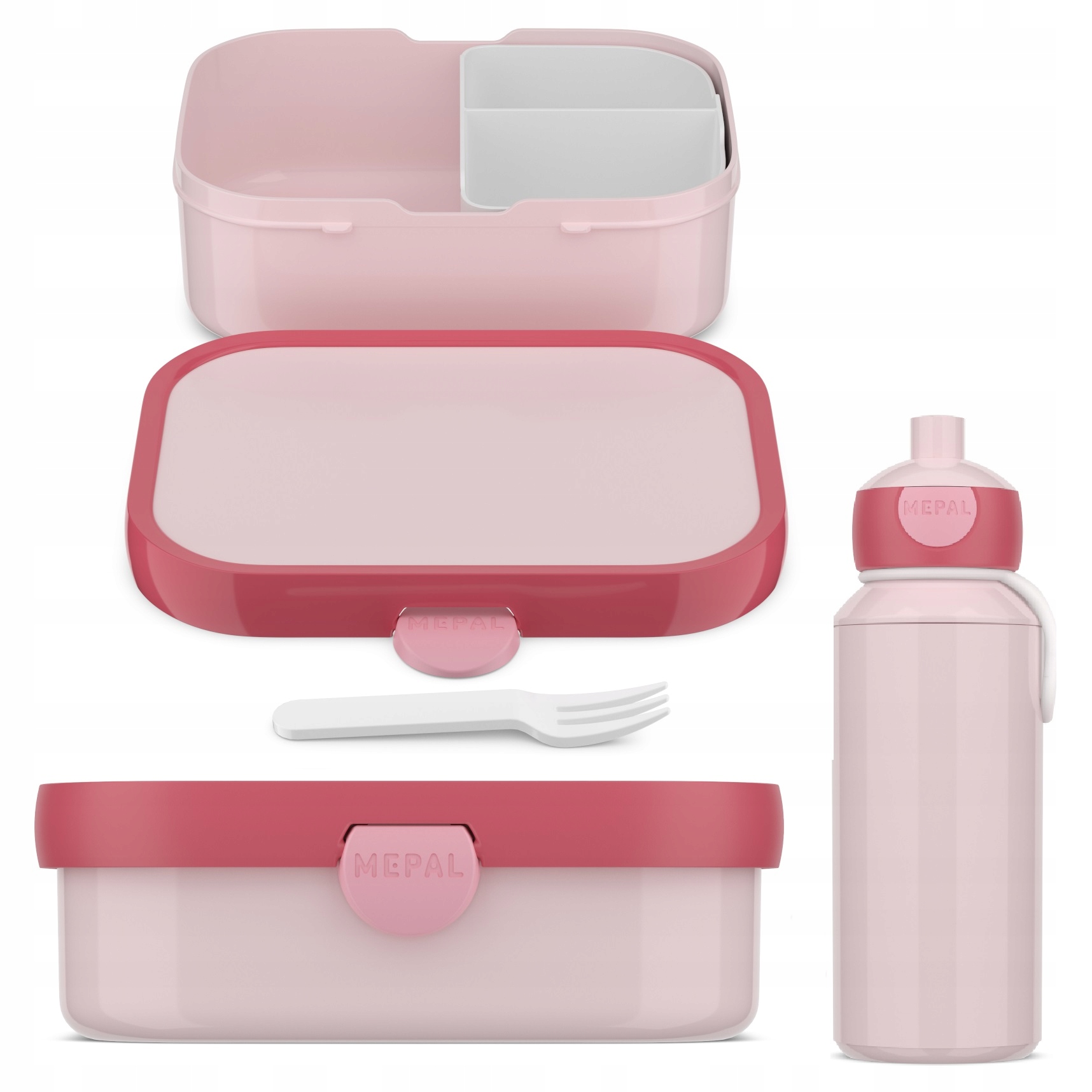 Mepal Śniadaniówka Pojemnik Lunchbox Kanapki Bidon Butelka Dzieci Cool Pink