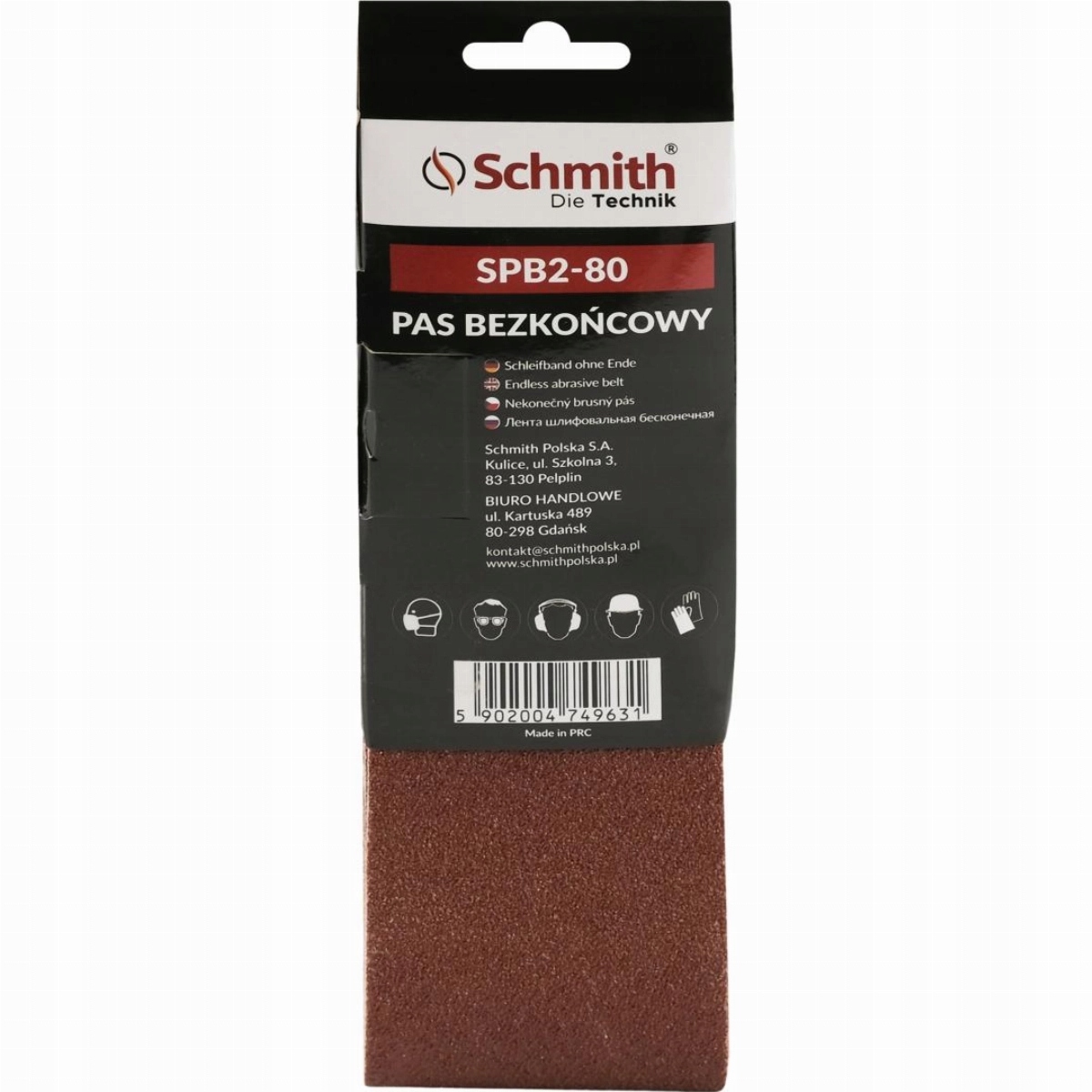 Pas bezkońcowy 75x533mm P80 5 szt.