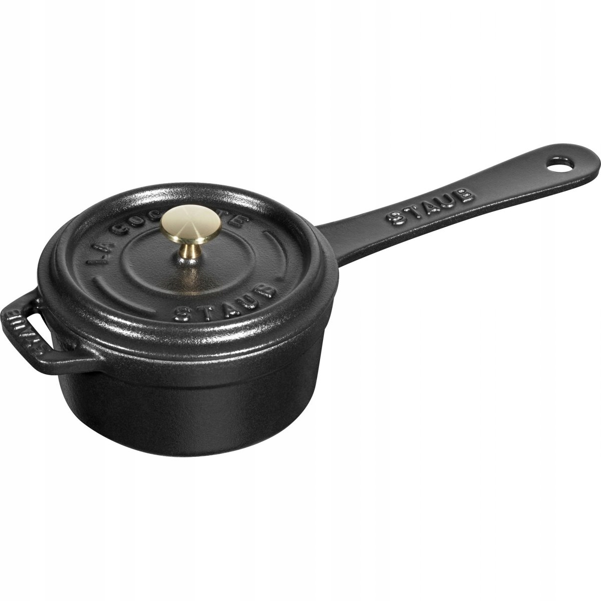 Mini Rajnica Staub liatinový 250 ml smaltovaný do rúry čierny