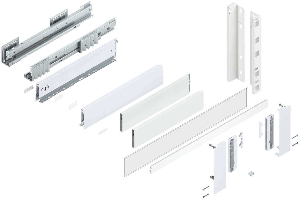 Blum Šuplík Merivobox 500 Vysoká E vnitřní bílá