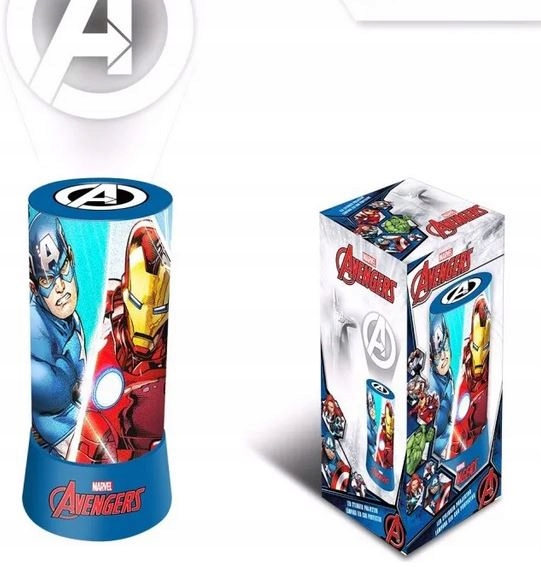 Lampka nocna stojąca AVENGERS z projektorem lampa
