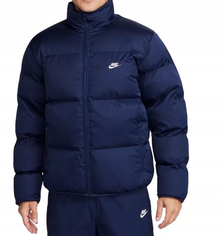 Bunda Nike M Nk Club Puffer Jkt FB7368-410 pánská péřová modrá vel. XL