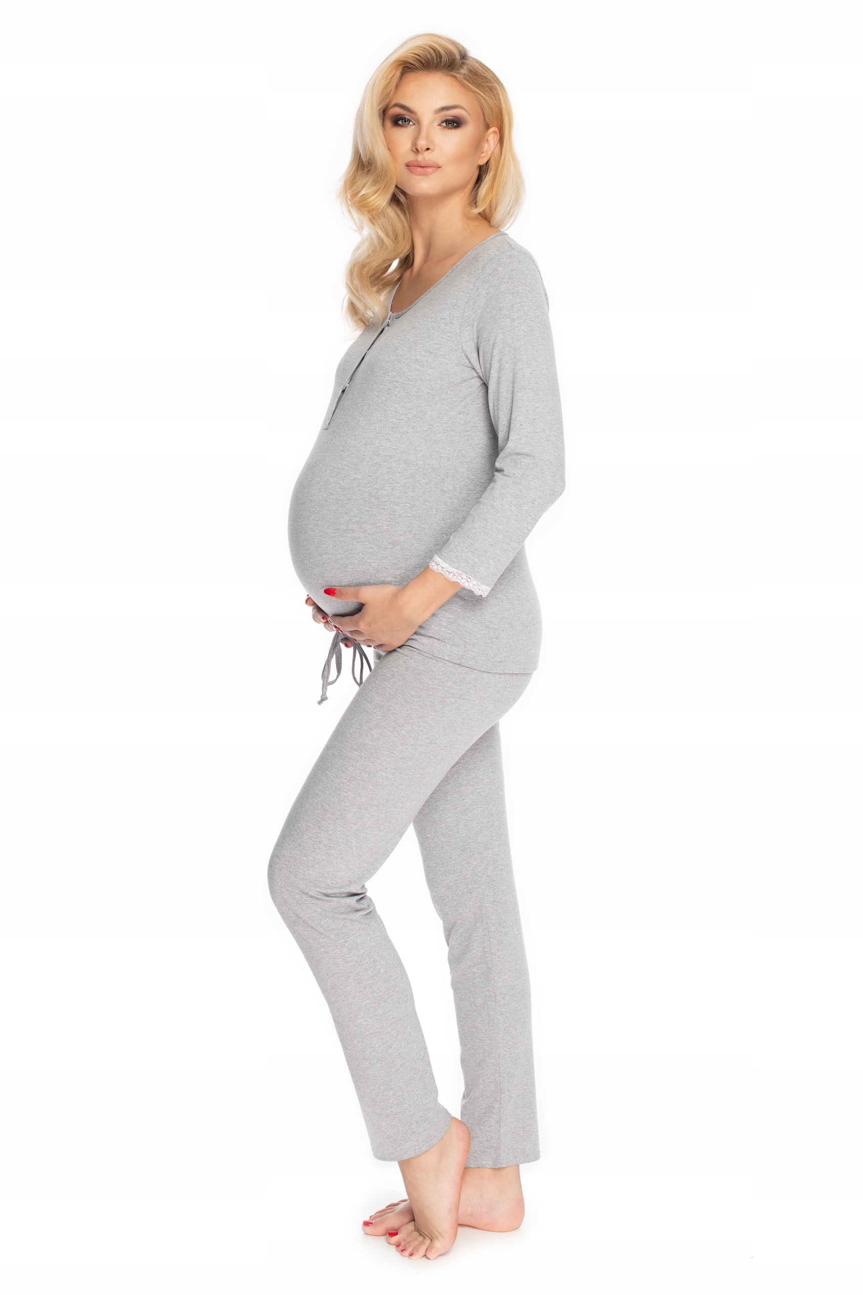 0181 PIŻAMA DO KARMIENIA SPODNIE Z PANELEM L/XL Marka Inna marka