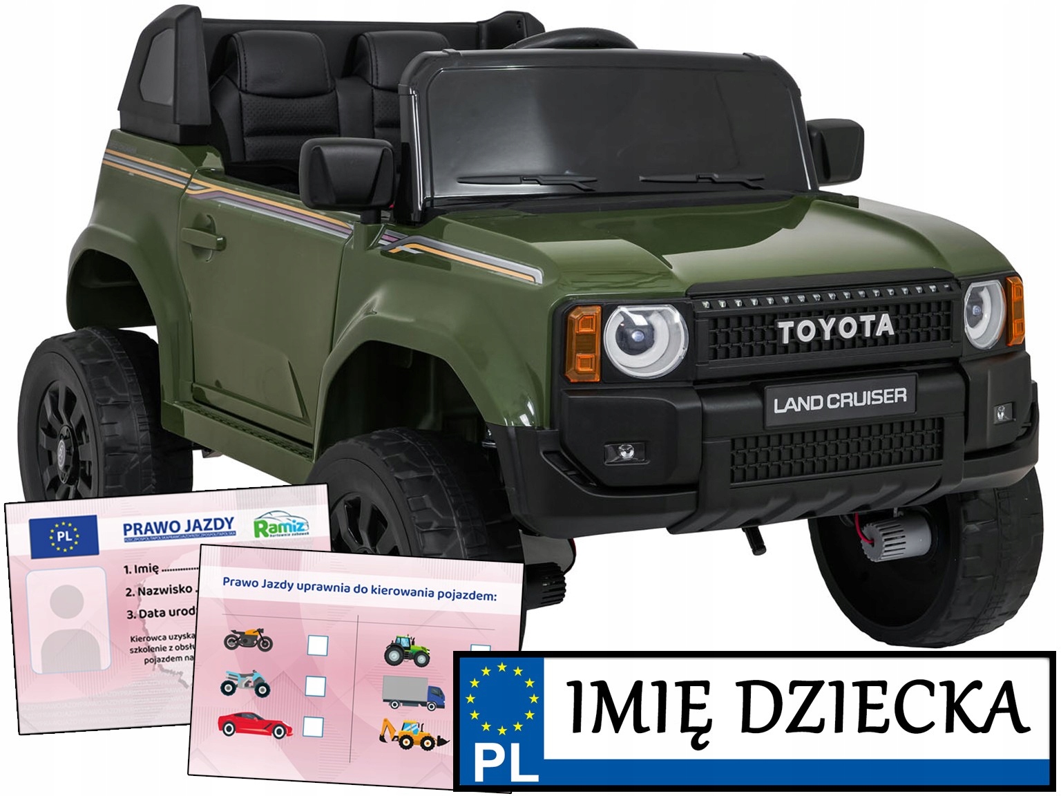 Samochód dla dzieci na akumulator Toyota Land Cruiser Prado terenówka