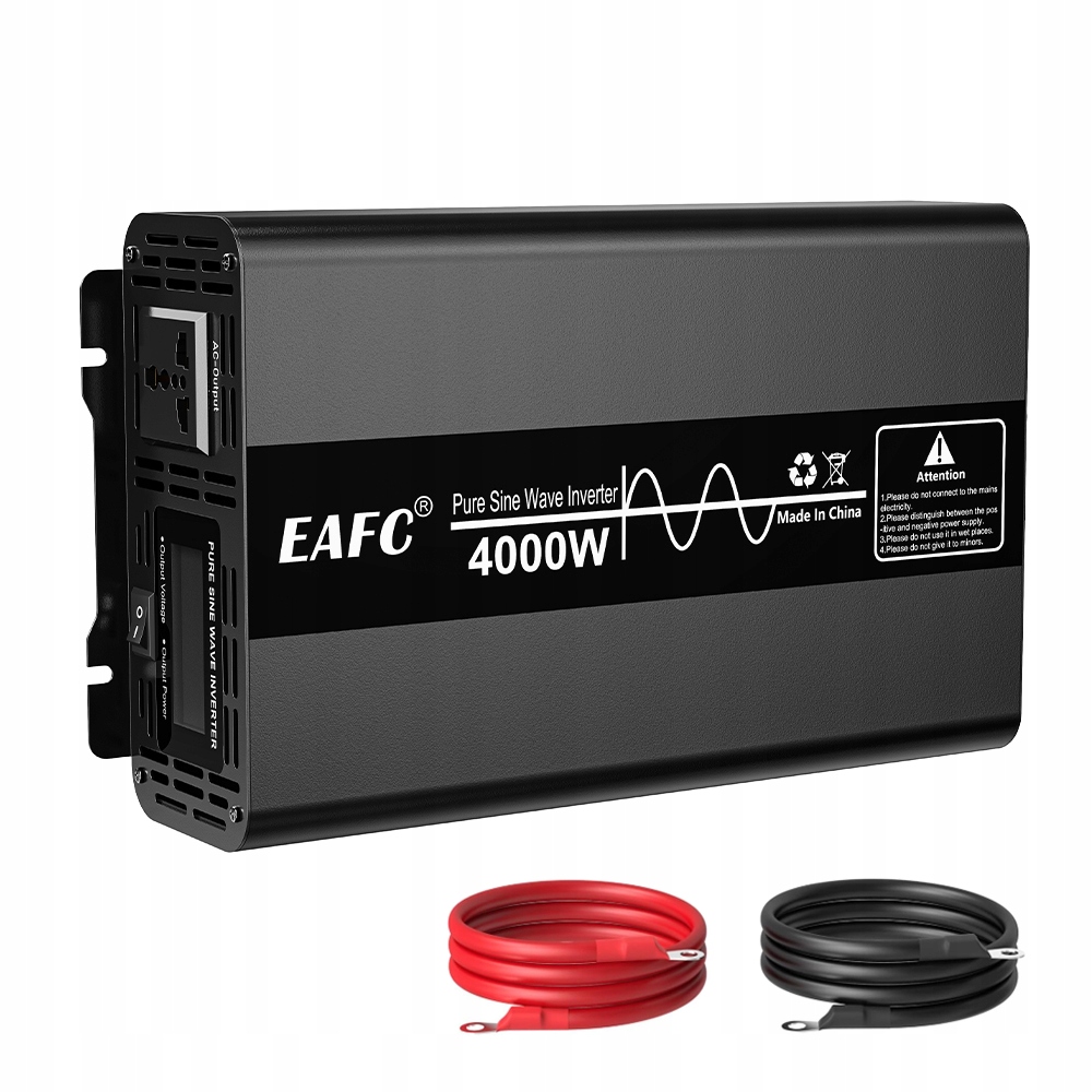 Menič Napätia Do Auta 12V Na 230V 2000W/4000W, Čistý Sínus Pre Motory