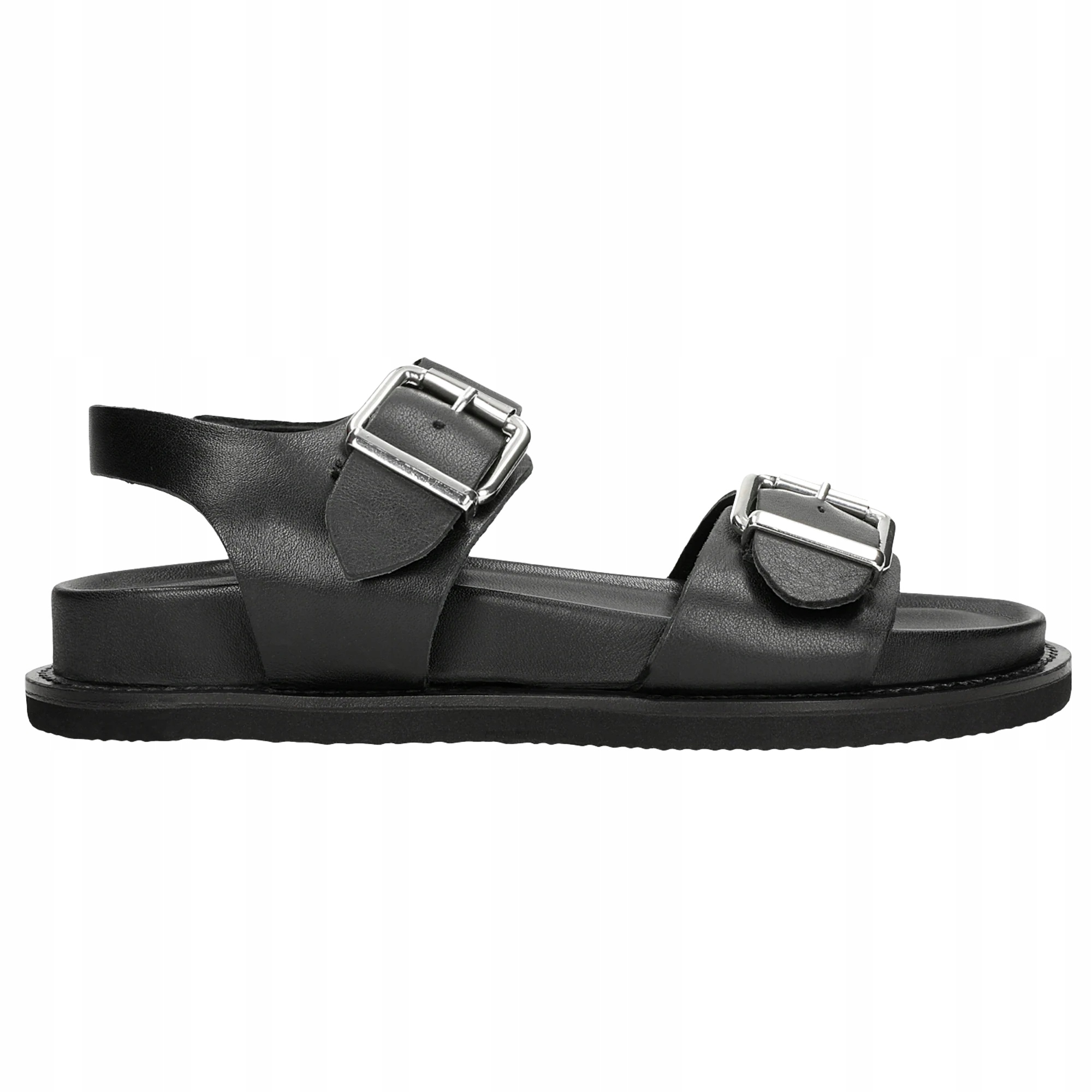

Buty Wojas Sandały damskie klamry czarne r. 38