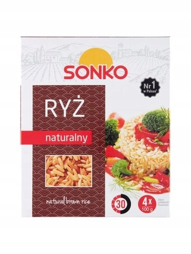 Sonko Rýže přírodní 400 g (4 x 100 g)
