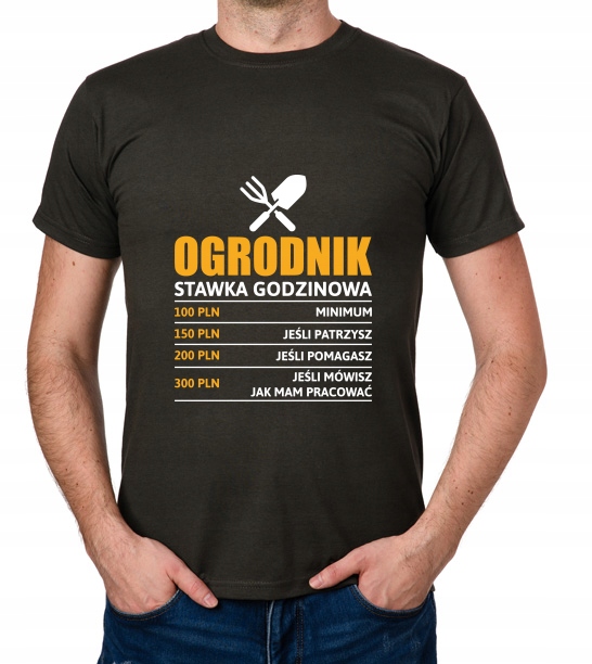 

koszulka Ogrodnik stawka godzinowa prezent