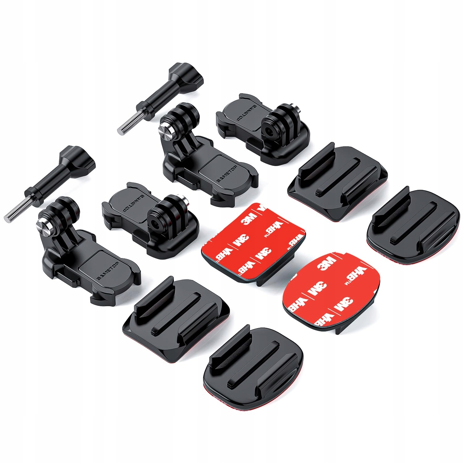 SAMETOP Uchwyty Samoprzylepne 3M Do Kamer GoPro DJI Osmo Zestaw 12w1