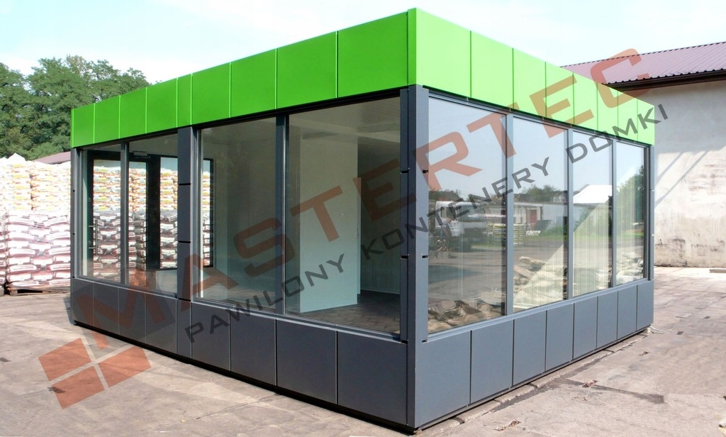 PAWILON HANDLOWY KONTENER BIUROWY mastertec.pl CENA BRUTTO !!!!! Wysokość 3 m