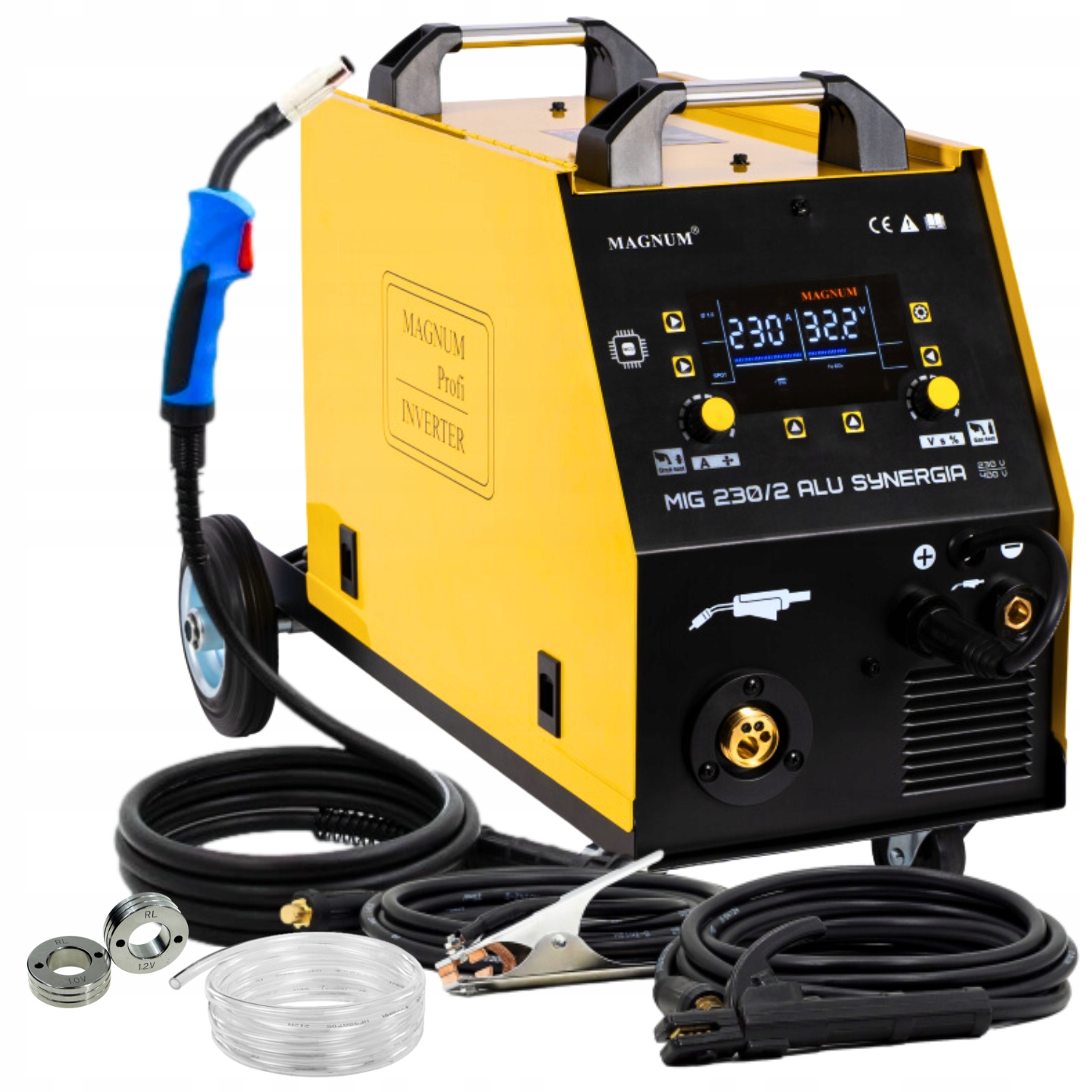 Invertorová Svářečka Migomat Poloautomatická Magnum Mig 230/2 Alu Synergie