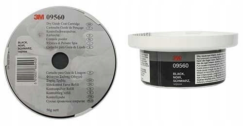 Черный 50г 3М 09560 заправка для контрольной пудры черный