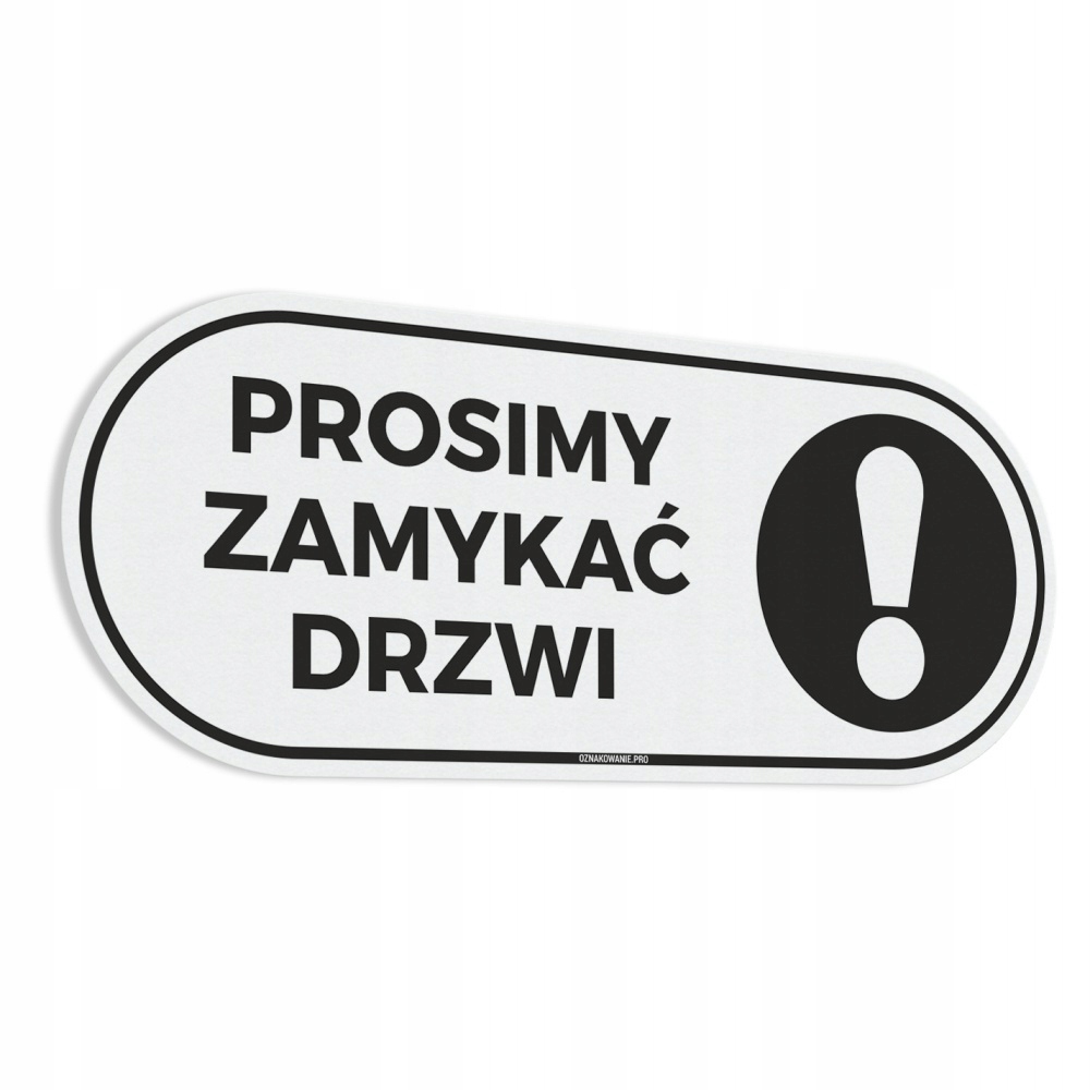 

Naklejka Prosimy Zamykać Drzwi 8x20