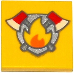 

Lego 3068bpb0939 2x2 Tile Odznaka Straż Nowa (1g)