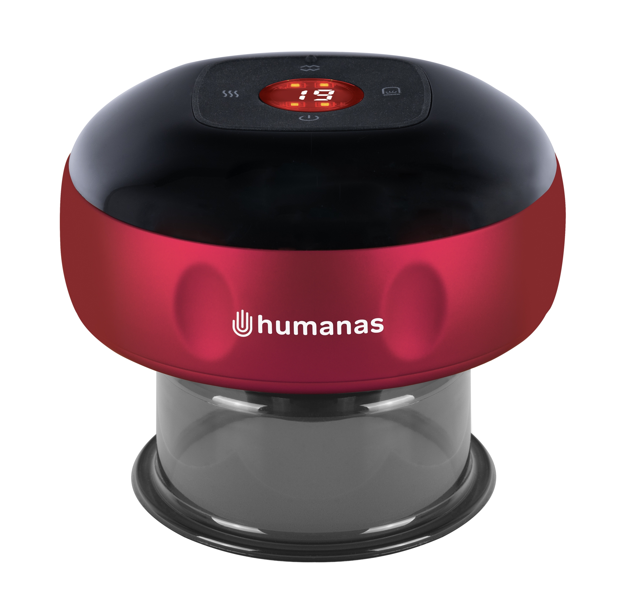 Elektryczna Rozgrzewająca Bańka Chińska Do Masażu Czerwona