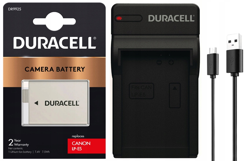 

Bat. Duracell LP-E5 do Canon 450D 500D 1000D Ład