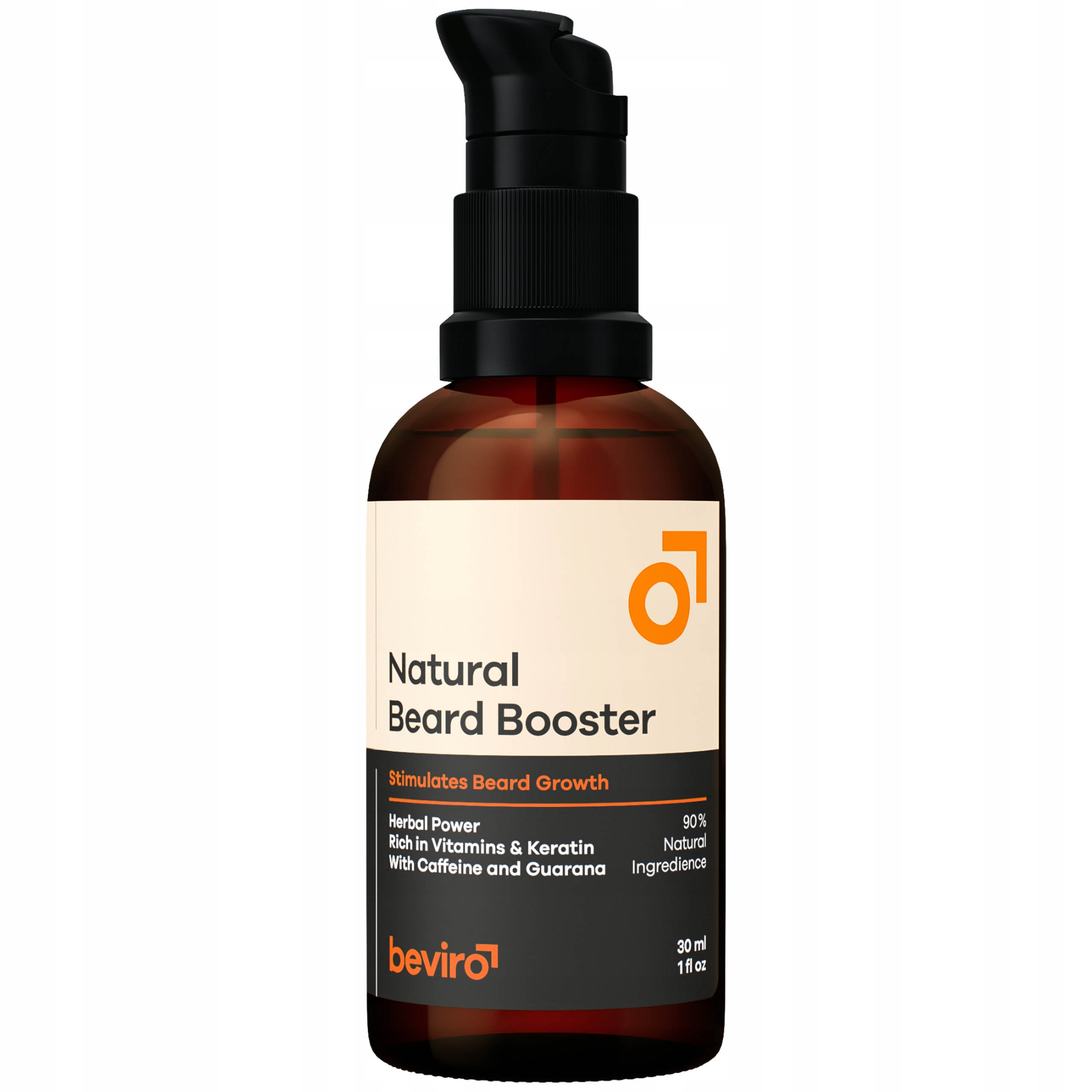 Beviro Booster na vousy Natural Beard stimuluje růst a hydratuje 30 ml