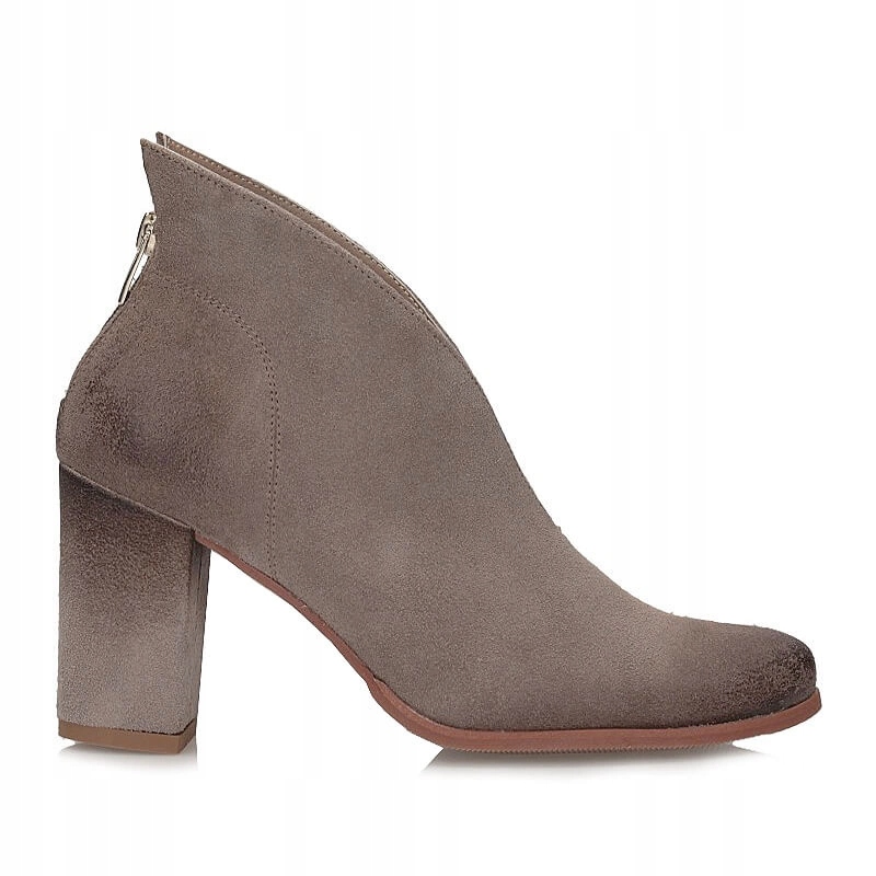 Exkluzivní Semišové Kotníkové Boty na sloupku Exquisite 1231 almond