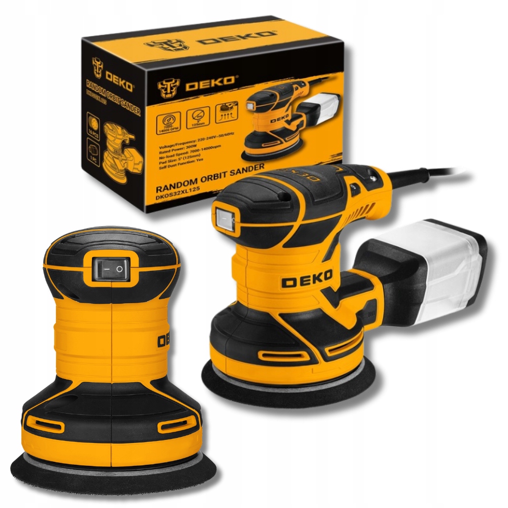 Silná excentrická oscilační Bruska Set 320W elektrická Deko