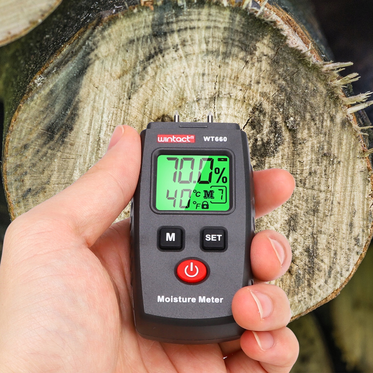 MIERNIK WILGOTNOŚCI WILGOTNOŚCIOMIERZ DREWNA BETONU LED LCD Rodzaj inwazyjny