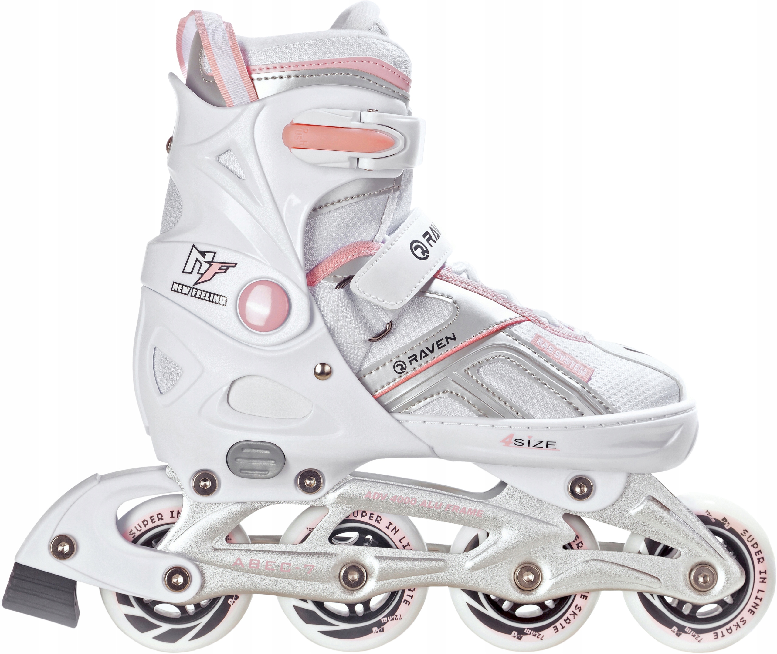 

Rolki Regulowane Raven Pulse White/Pink 37-40