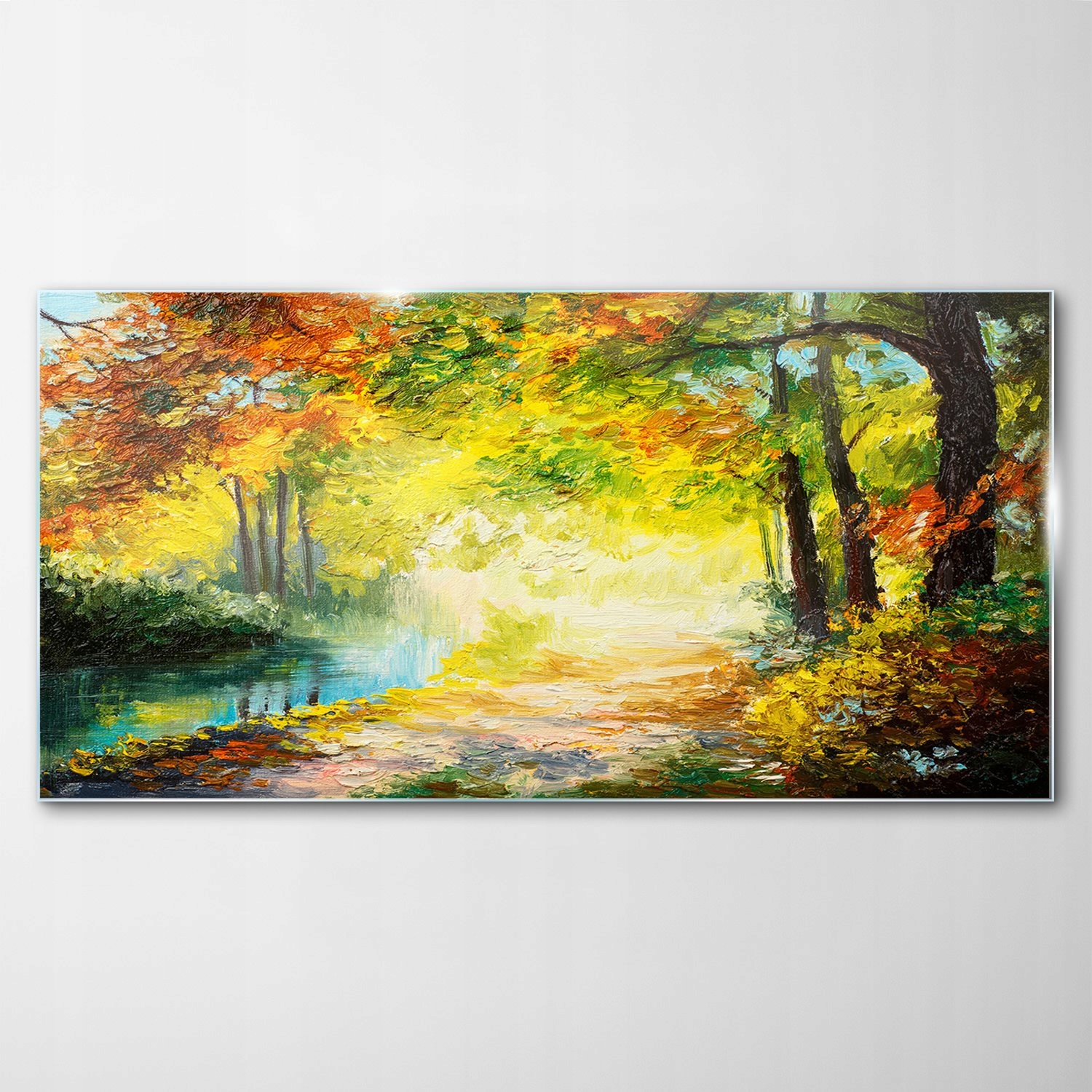 

Obraz na Szkle Dekor Las Jezioro Krajobraz 120x60