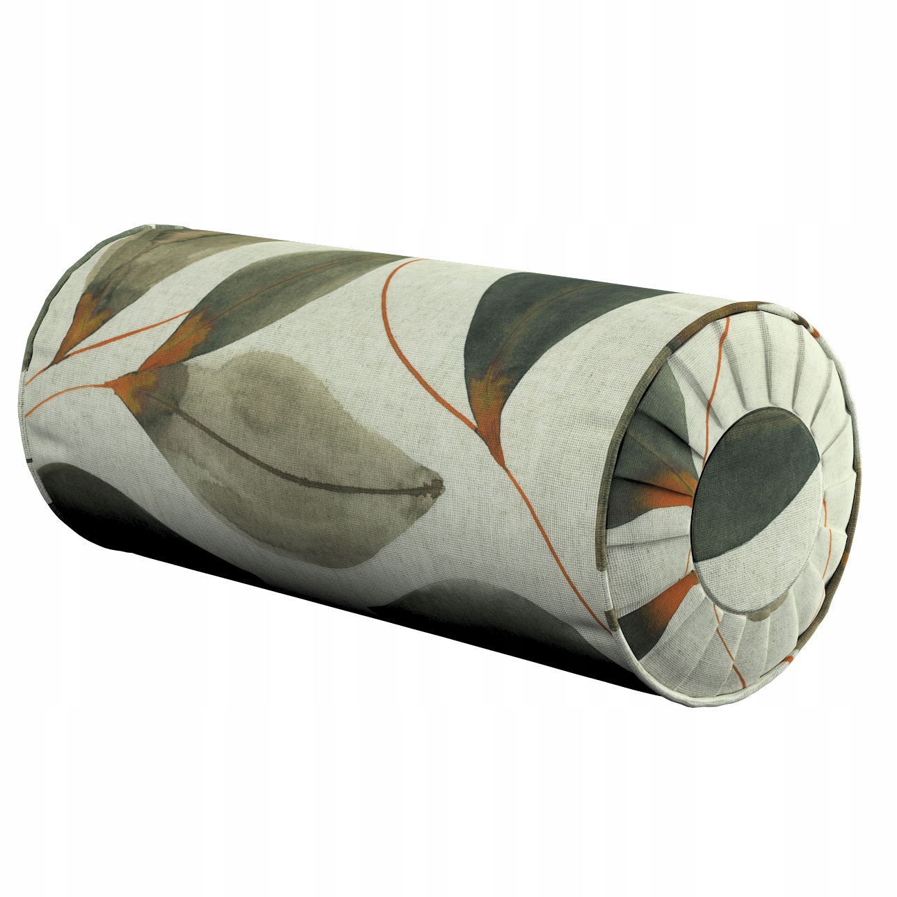 Dekoria Polštář váleček s záložkami, béžový