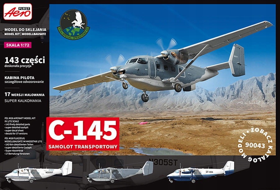 Aeroplast 90043 1/72 Pzl C-145 Bryza, přepravní verze