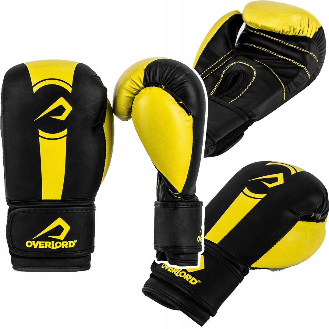Rękawice bokserskie dla dzieci Overlord Boxer Żółte r. 6oz