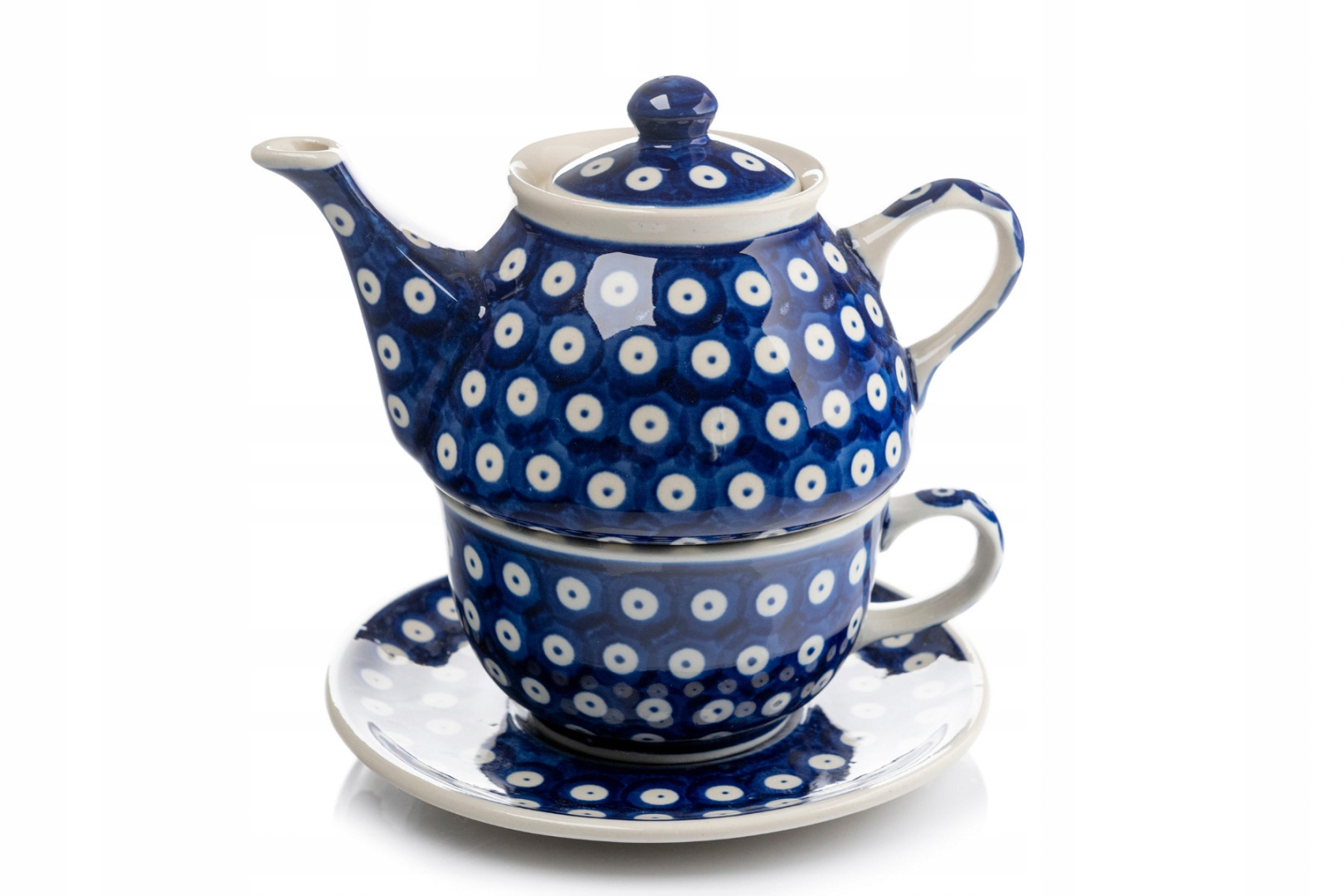 

Filiżanka z dzbankiem Bolesławiec tea for one