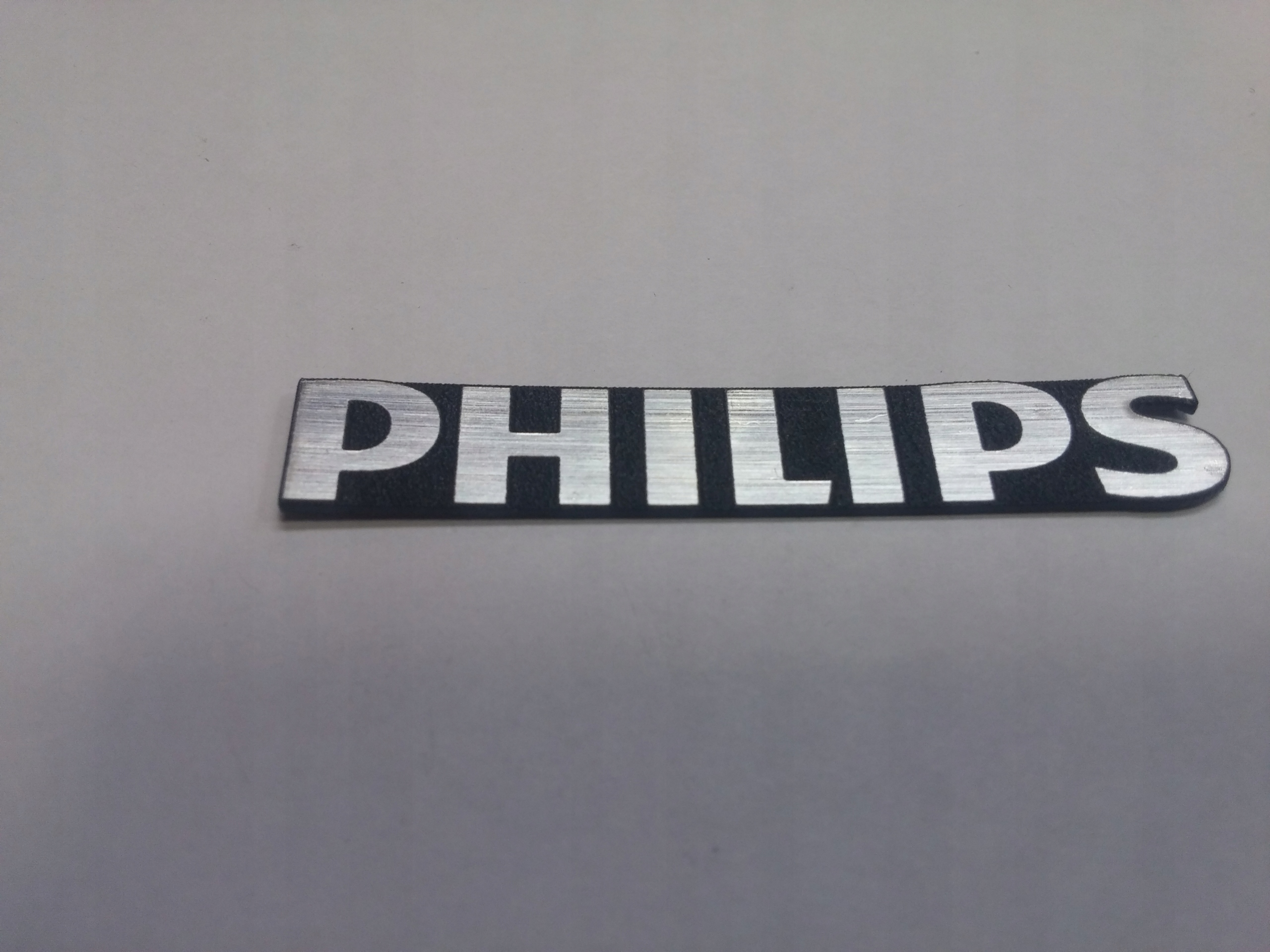 

Philips naklejka emblemat 30 x 5 mm * Srebrna