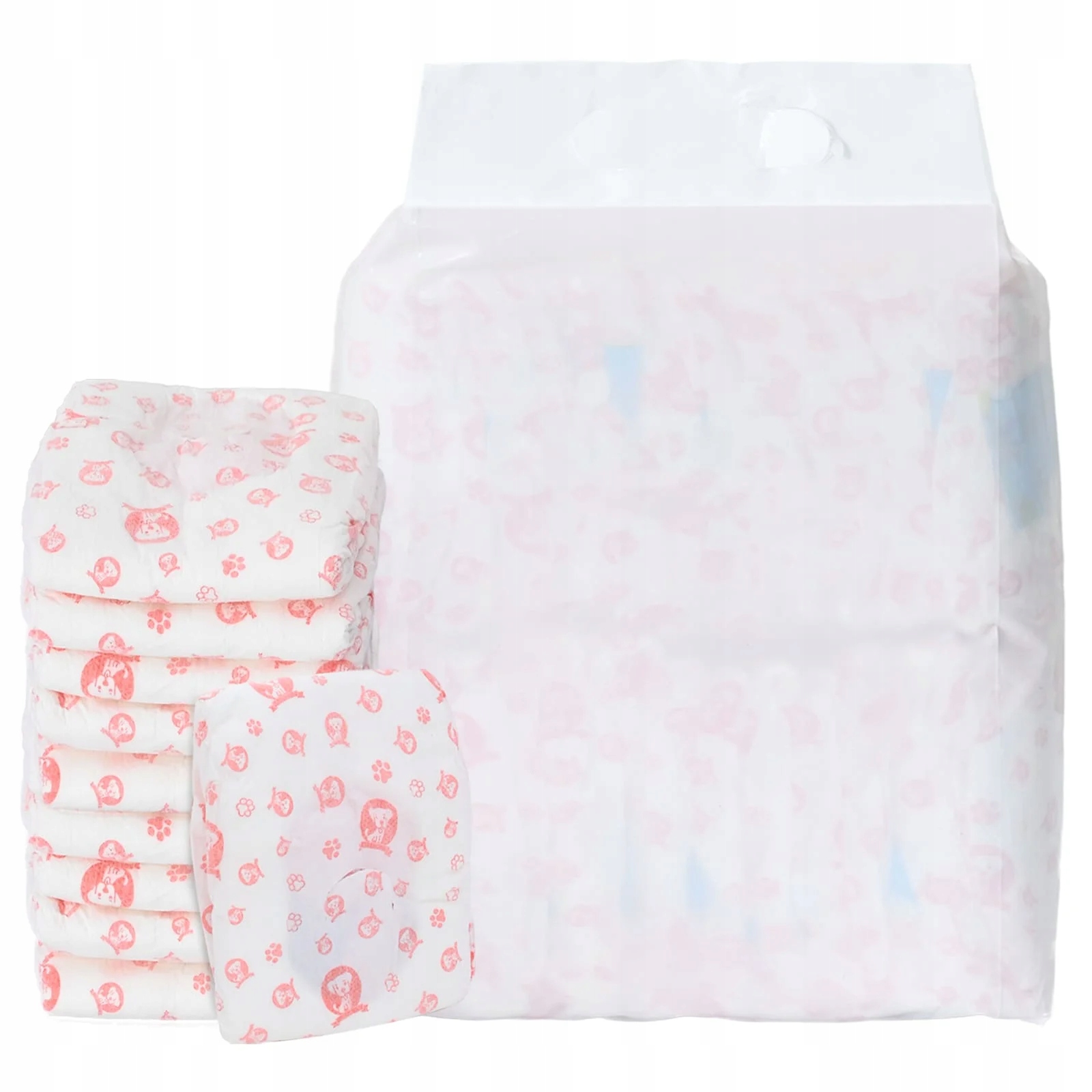 Levně Jednorázová dámská plenková vložka pro psy 50 pcs Bílý M