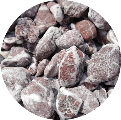 oblázek do zahrady akvária Atlas Red 24 kg Italy Kámen Rouge Royal