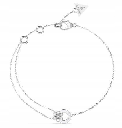 Dámský náramek Guess stříbrné srdce jako dárek JUBB05111JW-RH-S