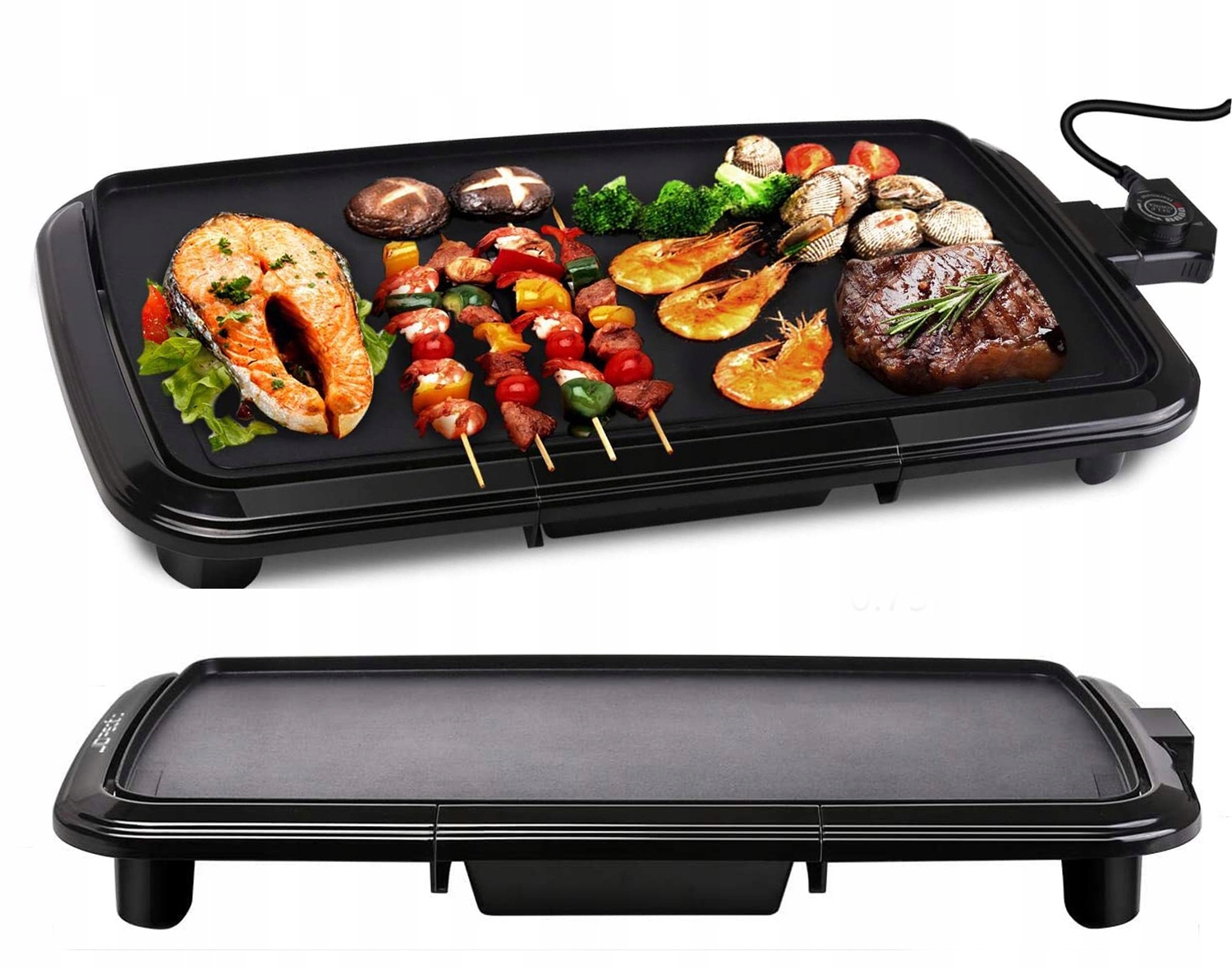 Barbecue grill elektryczny Aigostar nieprzywierająca płyta grillowa 2000W