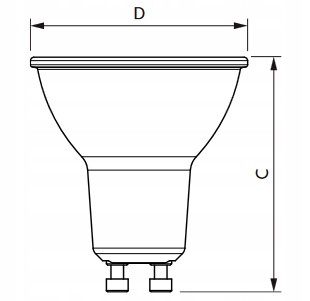 ŻARÓWKA LED GU10 4,9W 4000K neutralna biała 120° 550lm PHILIPS Liczba sztuk 1 szt.